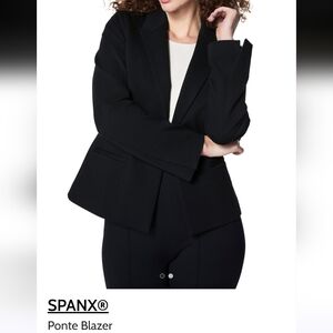 SPANX Black Ponte Blazer Jacket